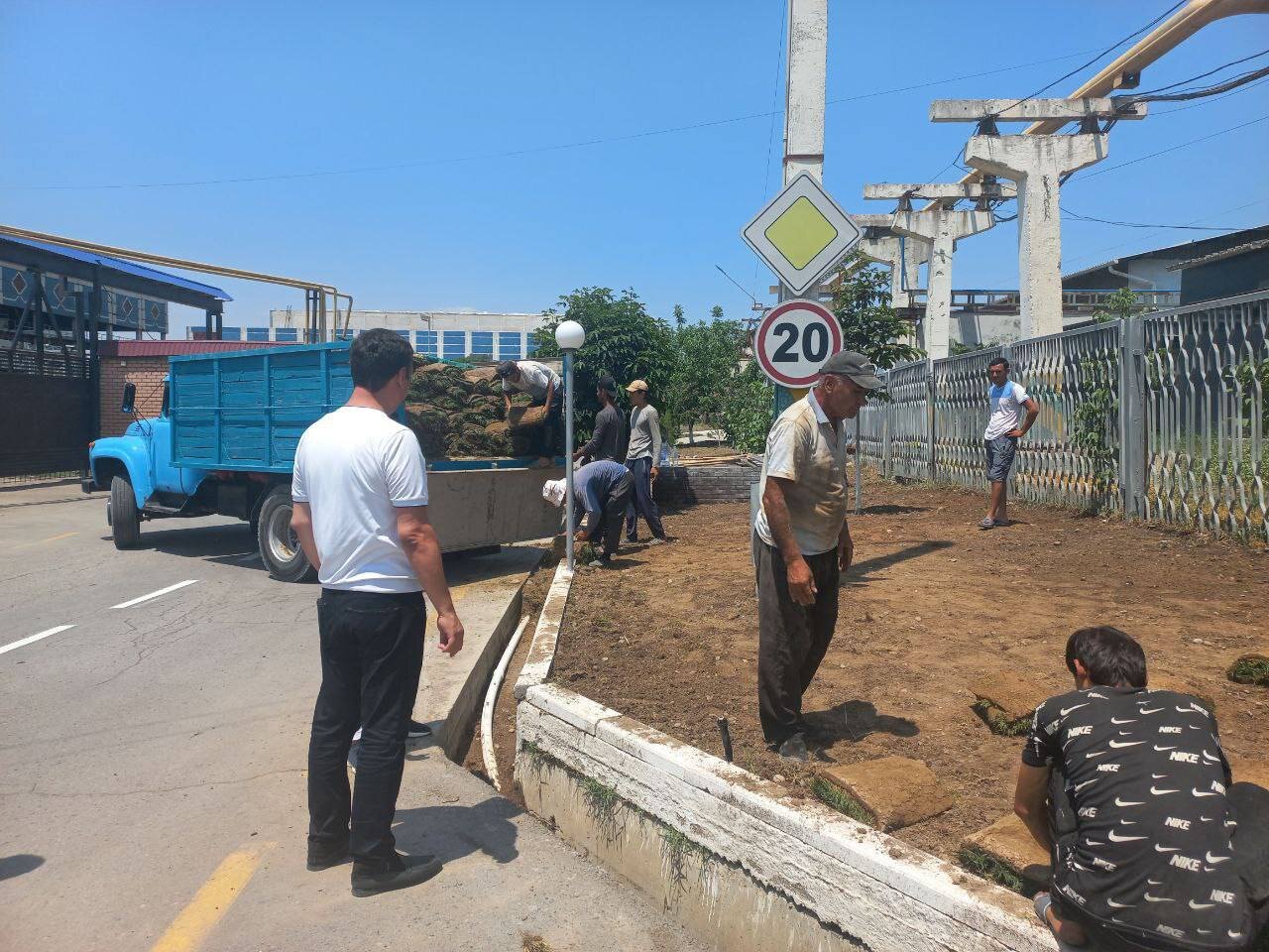 Landscaping and Infrastructure Improvements Carried Out in the Mirzo Ulugbek Small Industrial Zone