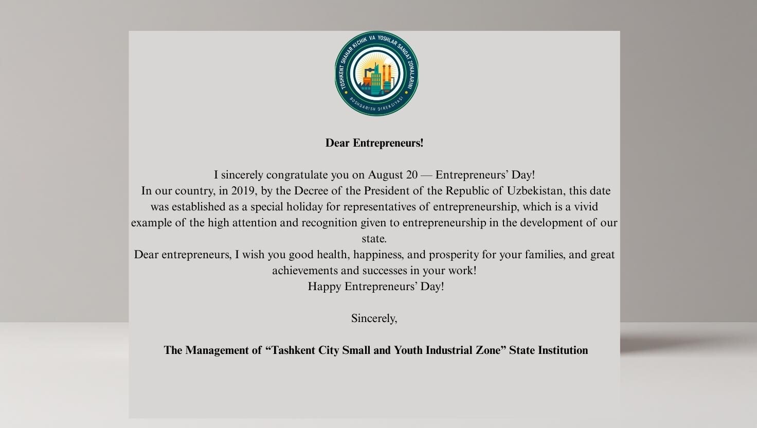 Happy Entrepreneurs’ Day!